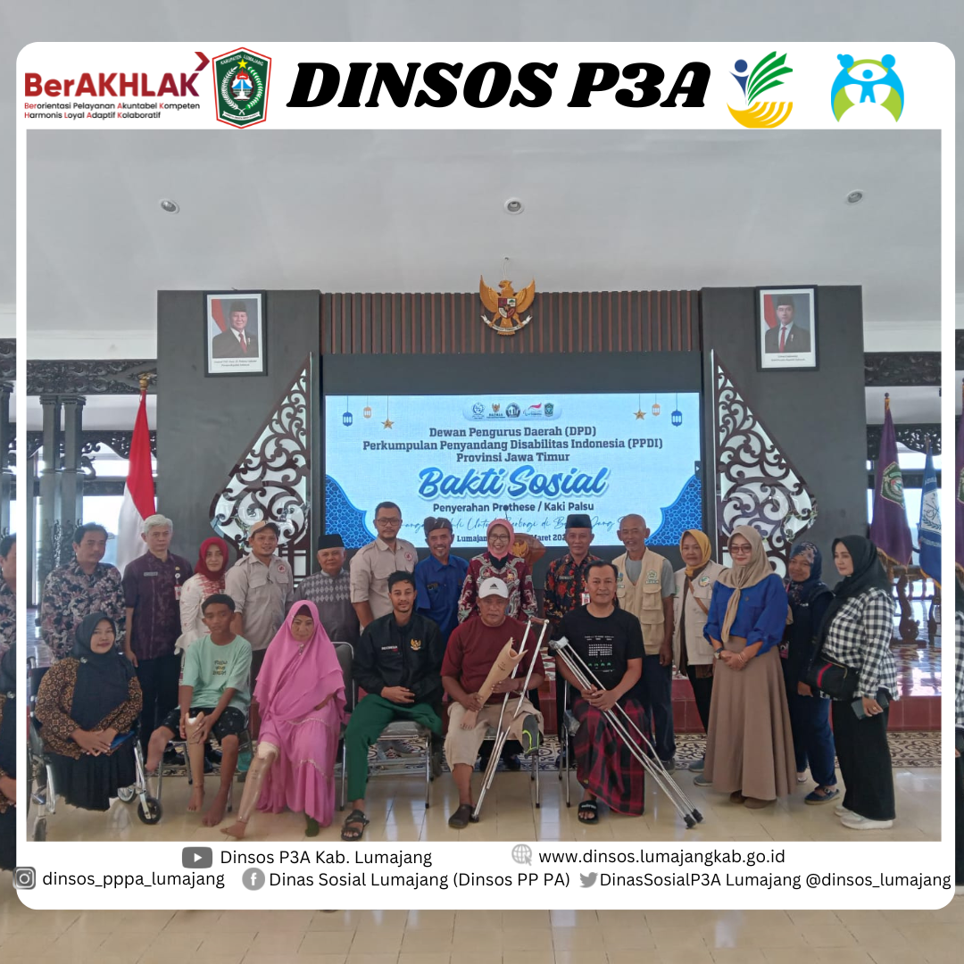 Penyerahan Prothese atau Kaki Palsu  59 Penyandang Disabilitas