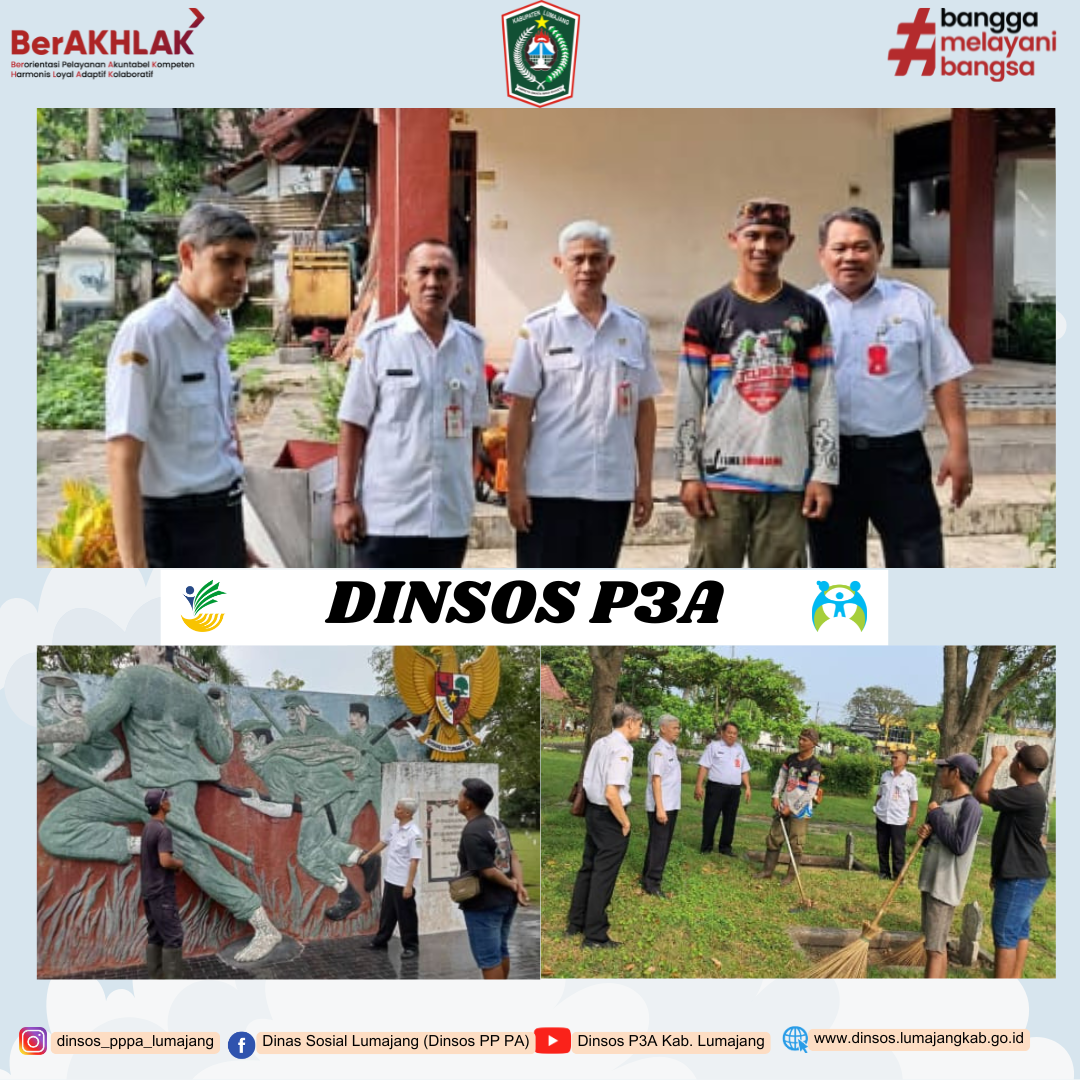 KADINSOS P3A LAKUKAN KUNJUNGAN KE TMP KUSUMA BANGSA